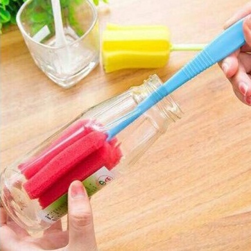 JT - Spons Tongkat Pembersih Botol Minum / Sikat Busa Pembersih Dot Susu Bayi / Cleaner Sponge Stick Sikat Spon Pencuci Gelas Serbaguna