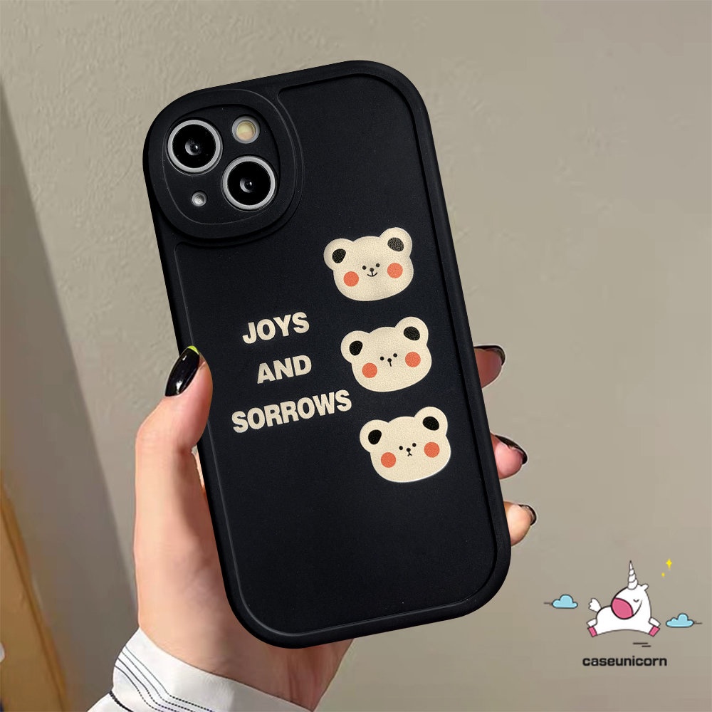 Case Samsung A04 A14 5G A23 A73 A13 A04s A52 A50s A30s A12 A50 A32 A03 A53 A03s A02s A21s A52s A22 A51 A33 A11 A20s A72 A31 A10s A20 M23 A71 Kartun Korea Beruang Soft TPU Penutup Belakang