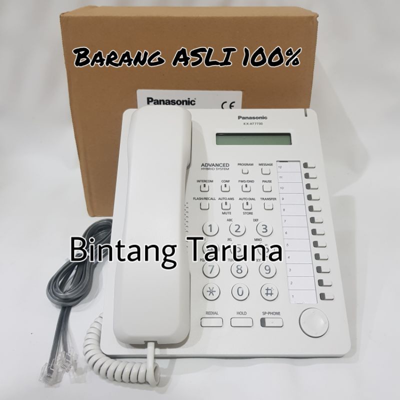 Telepon Digital Panasonic KX-AT7730 versi model baru dari KX-T7730 Telepon kabel Panasonic AT7730