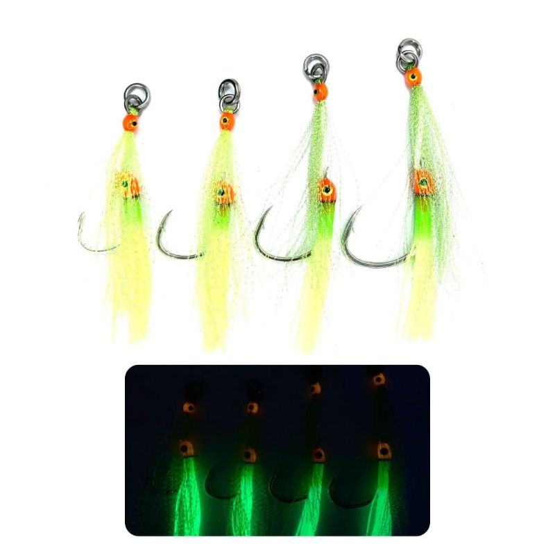 Assist Hook Sabiki Green Yellow GID 1/0 - 4/0