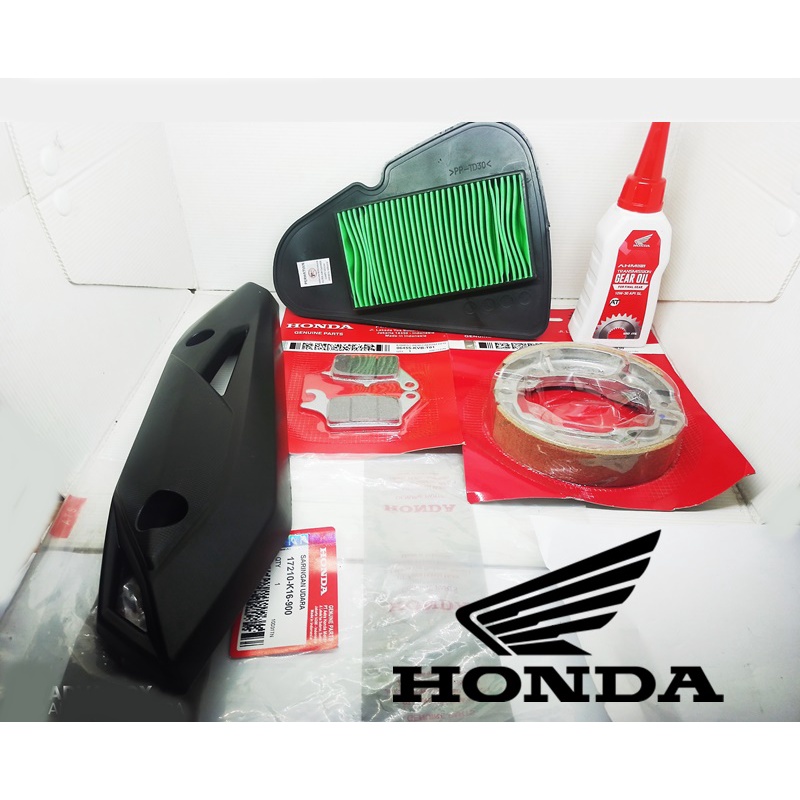 PAKET RUTIN SERVICE OLI GARDAN + Cover Tutup/Penutup/Tameng Pelindung Knalpot/Kenalpot Beat Street ESP Lama-Old-New Sporty ESP F1-F1