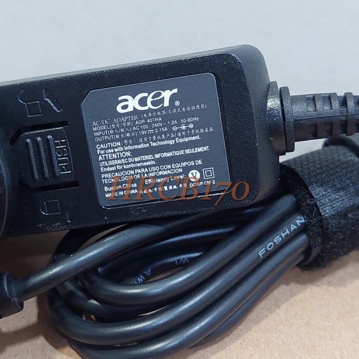 Adaptor Charger Acer Aspire One Happy, Happy2, Nav50, Kav70 40W -HRCB