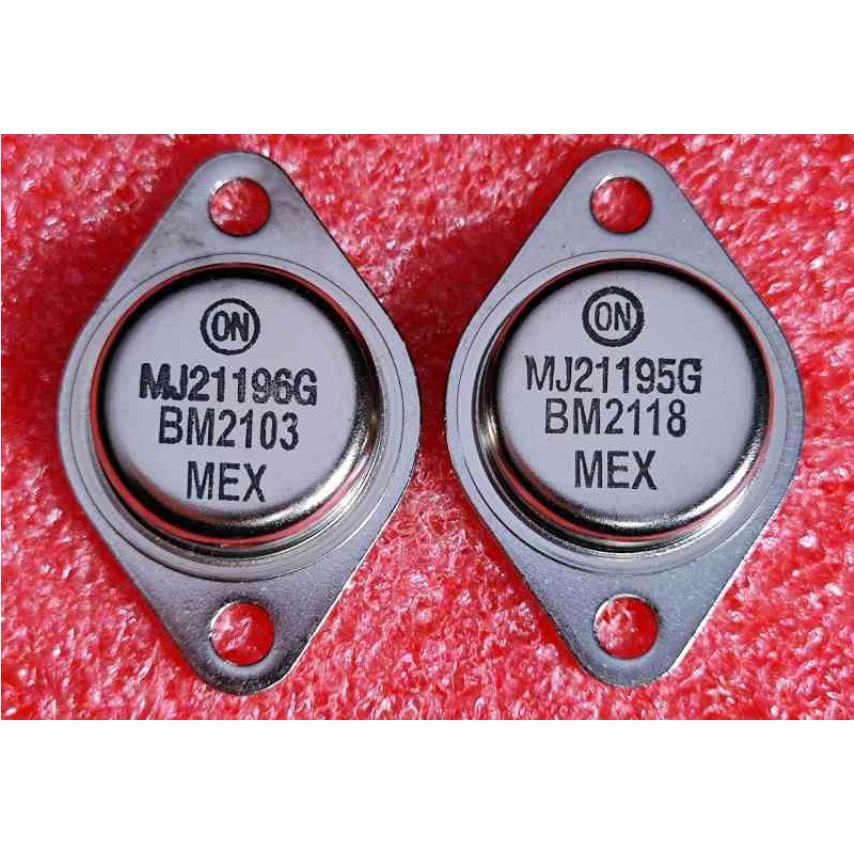 Transistor Final MJ21195 MJ21196 - MJ 21195 21196 250W Original To-3