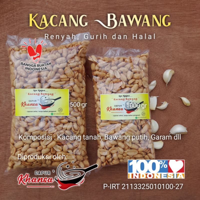 

Kacang Goreng Bawang 1000 gram (1kg)