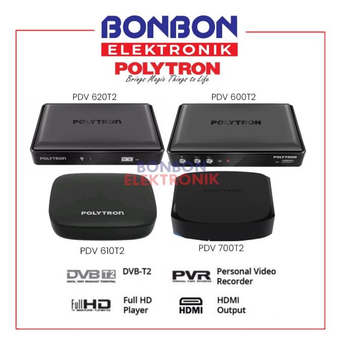 Polytron Set Top Box Digital PDV 620T2 / PDV 610T2 / PDV 600T2 DVB-T2