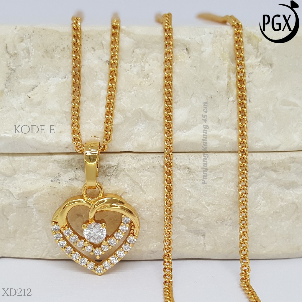 PGX Kalung Wanita Xuping Perhiasan Lapis Emas Aksesoris Fashion Premium - XD212
