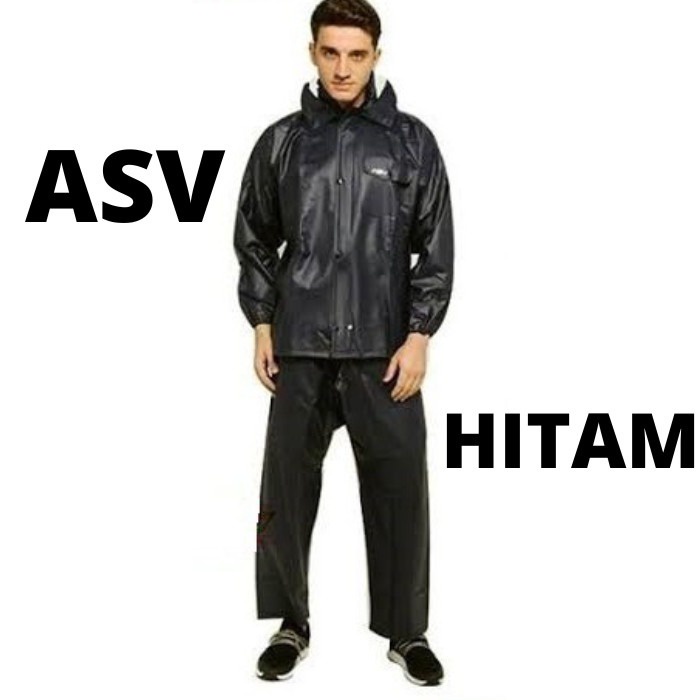 Jas Hujan ASV Original Setelan Mantel Mantol Baju Jaket Celana/Raincoat Rain Coat Karet Rubber Ori Asli