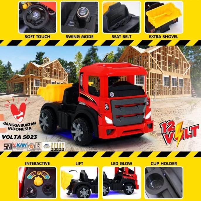VOLTA 5032 Mega Truck Mainan Anak Mobil Aki Truck Pasir stock ada