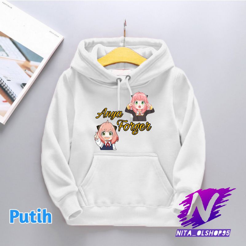 hoodie anak anya lucu sweatar anak anime spy x family anya forget