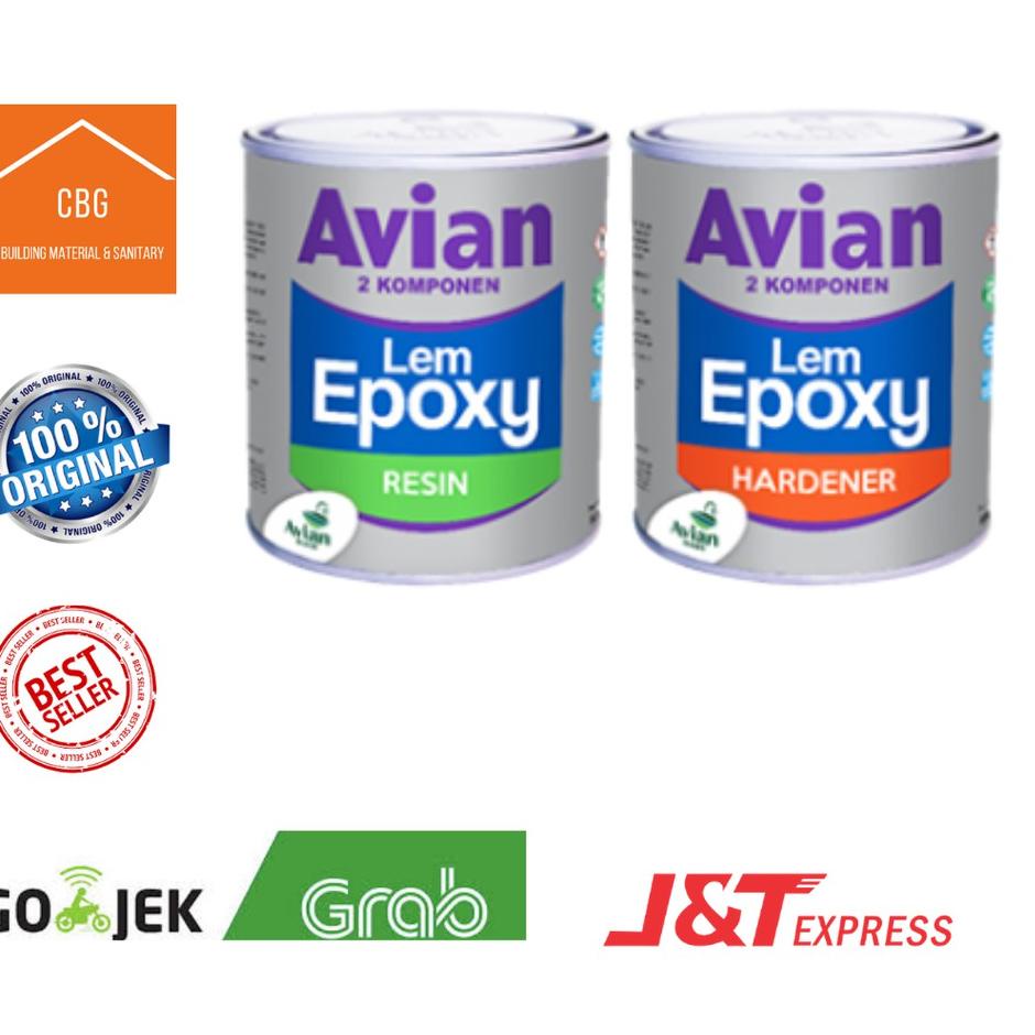 Jual LEM EPOXY AVIAN 2 KOMPONEN RESIN+HARDENER 170 GRAMX2 KLG Shopee