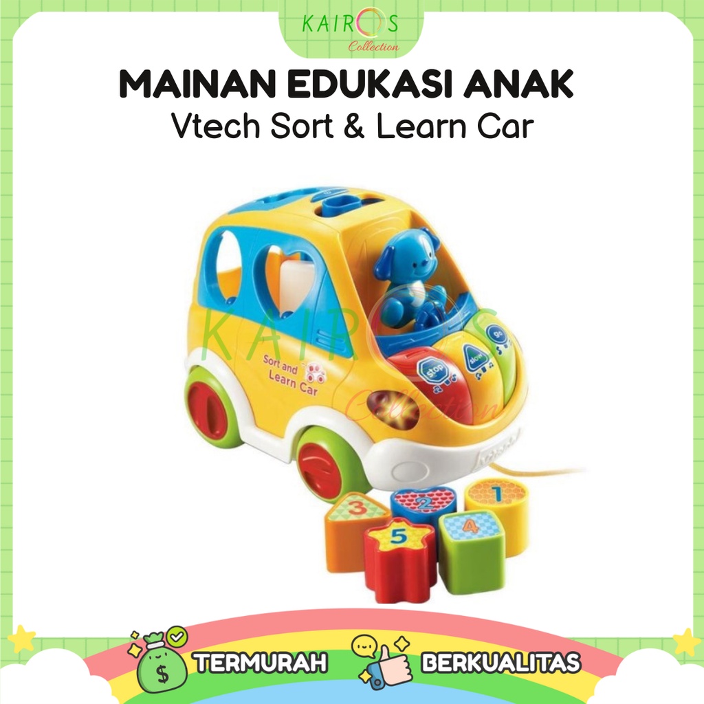 Mainan Edukasi Anak Vtech Sort &amp; Learn Car