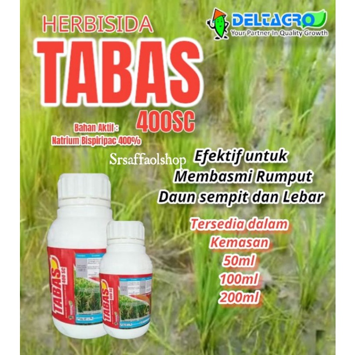 Jual Herbisida TABAS 400 SC 100 ML Pembasmi Rumput/Gulma Di Dalam ...