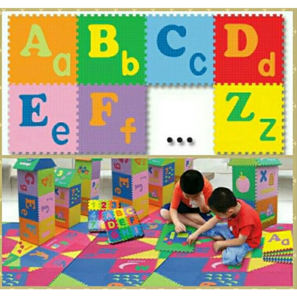 UNIMATS EVAMAT ABJAD 30x30 ISI 26 PCS PUZZLE UNTUK ANAK ANAK/UNIMATS EVAMAT PLAYGROUP ANAK ANAK/UNIM