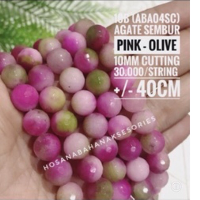 Batu Agate/ Batu 10MM/ Bahan gelang/Bahan Kalung