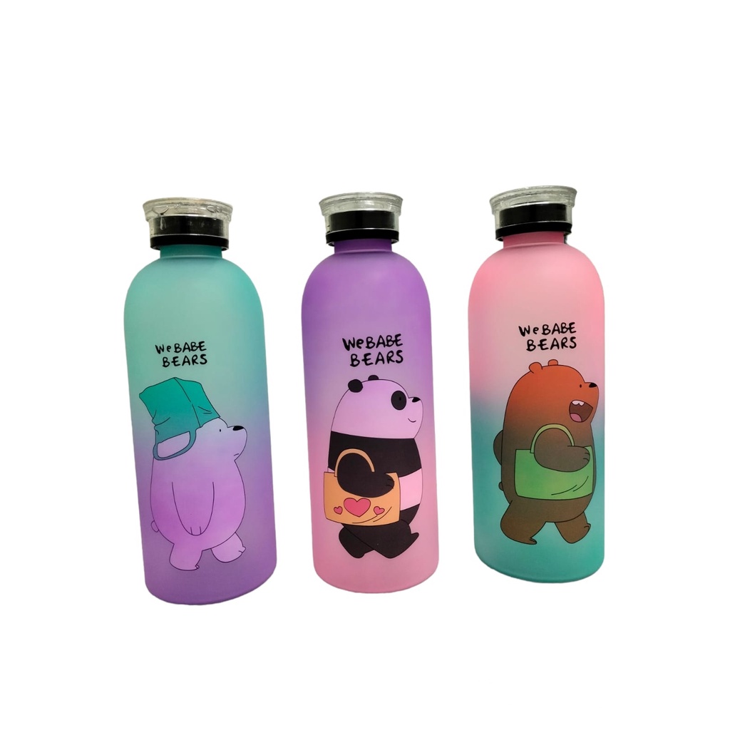 Botol Minum DwiFungsi Model Cartoon WeBabeBears