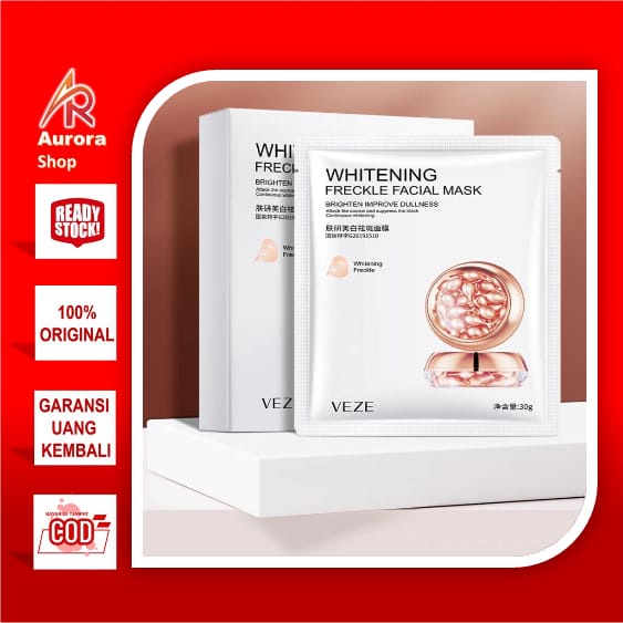 Veze Masker Wajah Whitening Freckle Facial Mask By AURORA