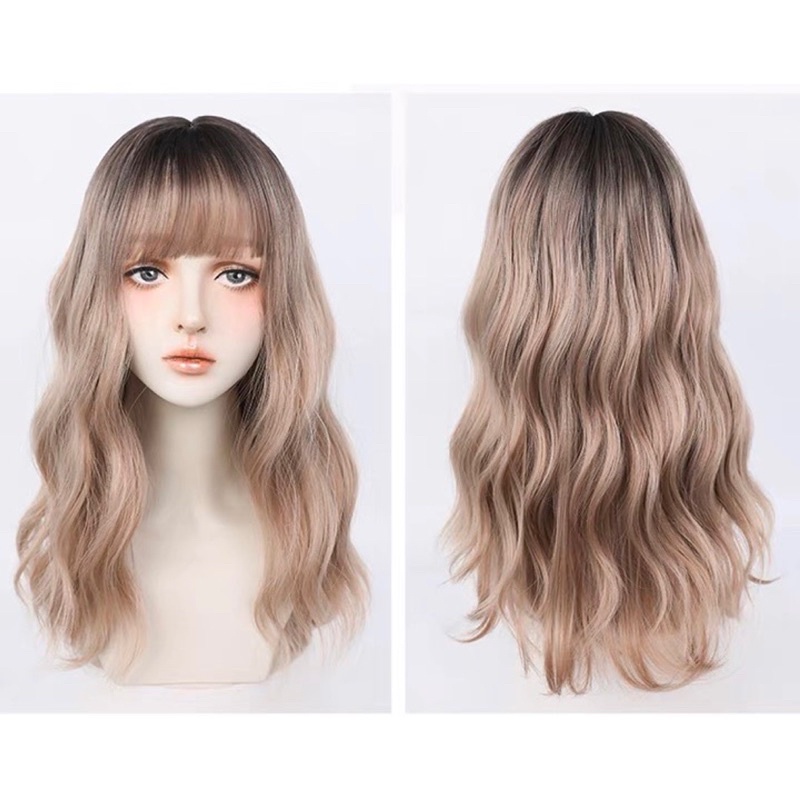 C0306 full wig korean layer wave medium 50 cm