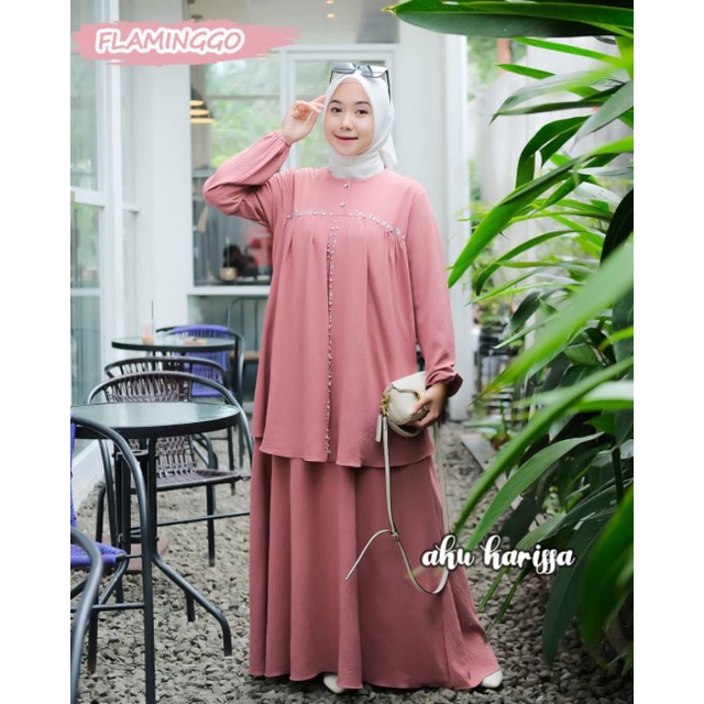AKU KARISSA ORI//FEBRINA DRESS AKU KARISSA//GAMIS MUTIARA//DRESS CRINKLE PAYET