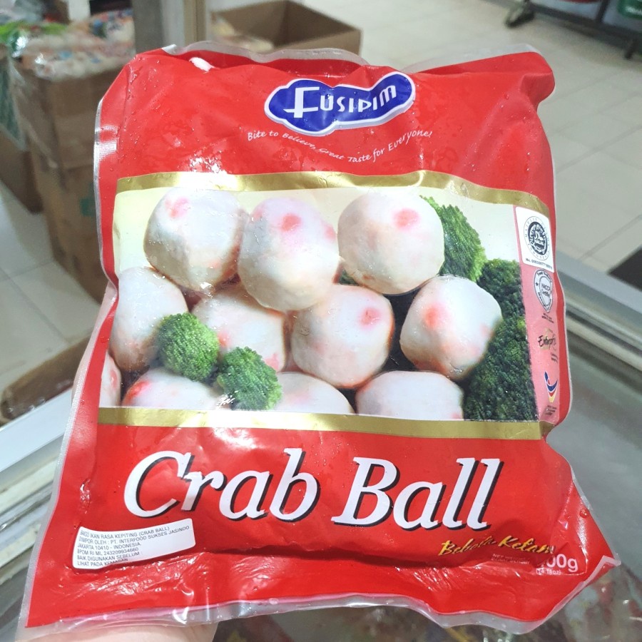 Bakso Kepiting Fusipim Crab Ball 400g Frozen Food Halal