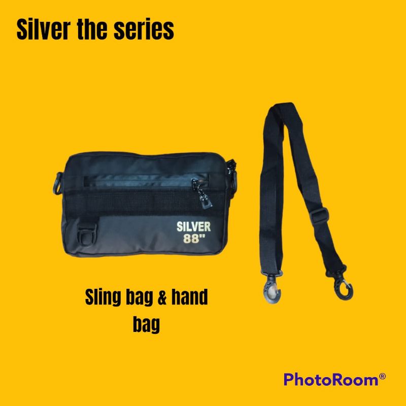 HAND BAG VOLCOM TAS CLUTH SLING BAG SILVER TAS SELEMPANG SILVER TAS SILVER WATERPROOF