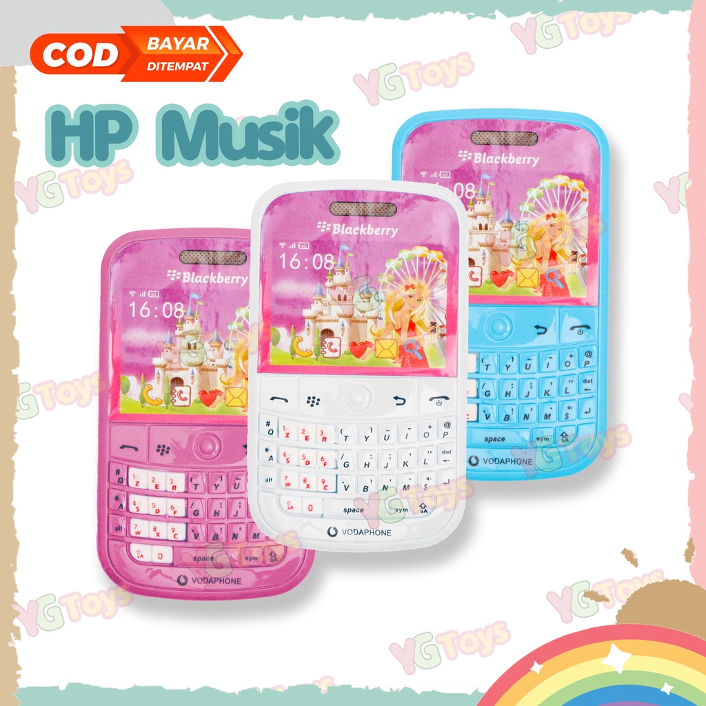 YGtoys Mainan Telfon Telepon Telpon Handphone HP Anak Perempuan Musik Princess Musical Toy HP Aiyaiyai