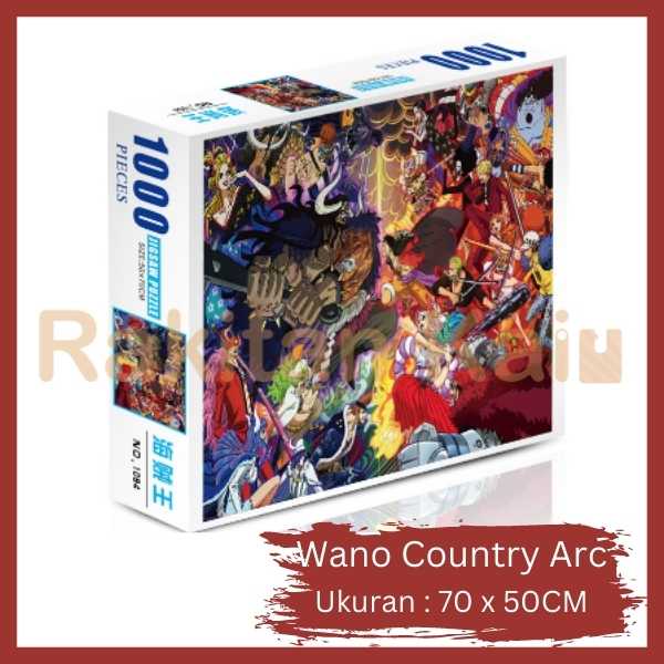 Puzzle Jigsaw Anime 500 &amp; 1000 Pcs  Puzzle Jigsaw  Ukuran Besar Demon Slayer / One Piece / Naruto / Doraemon / Pokemon / Bleach / Studio Ghibli / Kiminonawa / Black Butler / Spirited Away / Conan