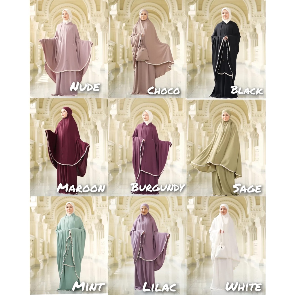 PRAYER SETT KHADIJAH AIRFLOW//MUKENA//ARMII.ID