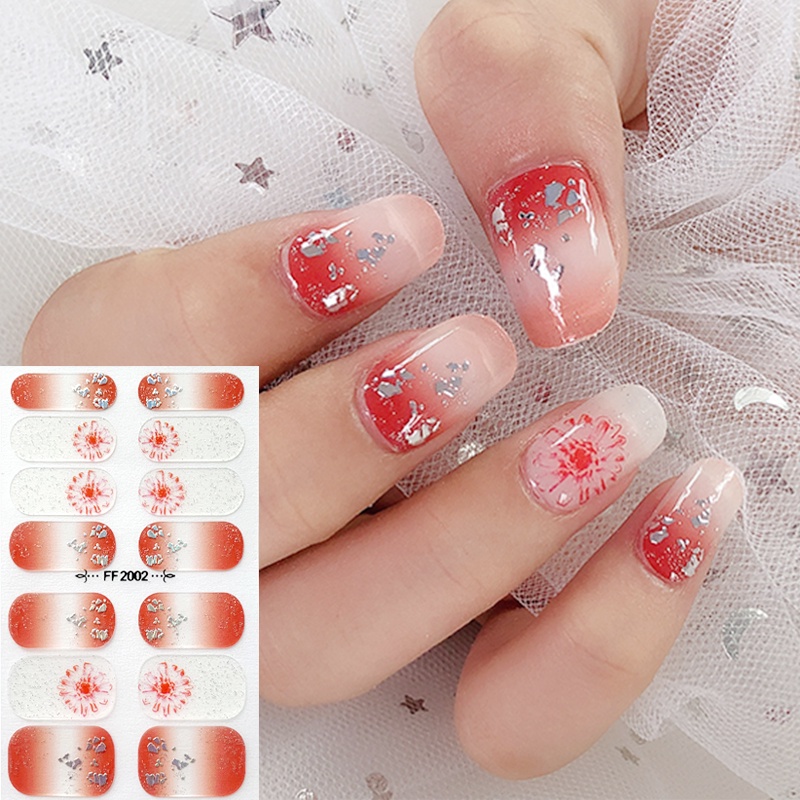 Ff Stiker Kuku 3D DIY Tahan Air Untuk Nail Art