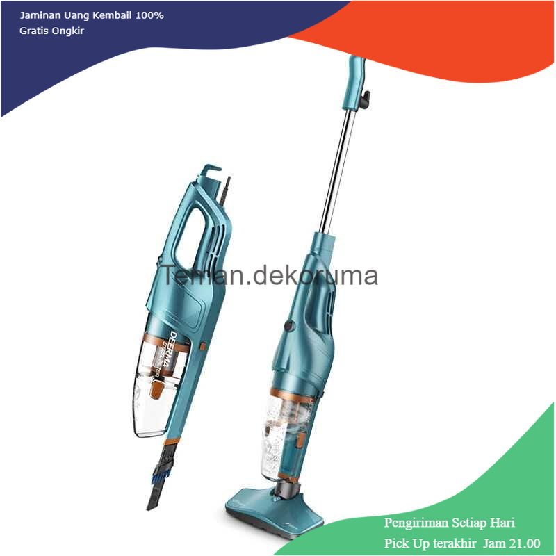 TD - PR2 Deerma Penyedot Debu Vacuum Cleaner Handheld Push Rod 2-in-1 - DX900