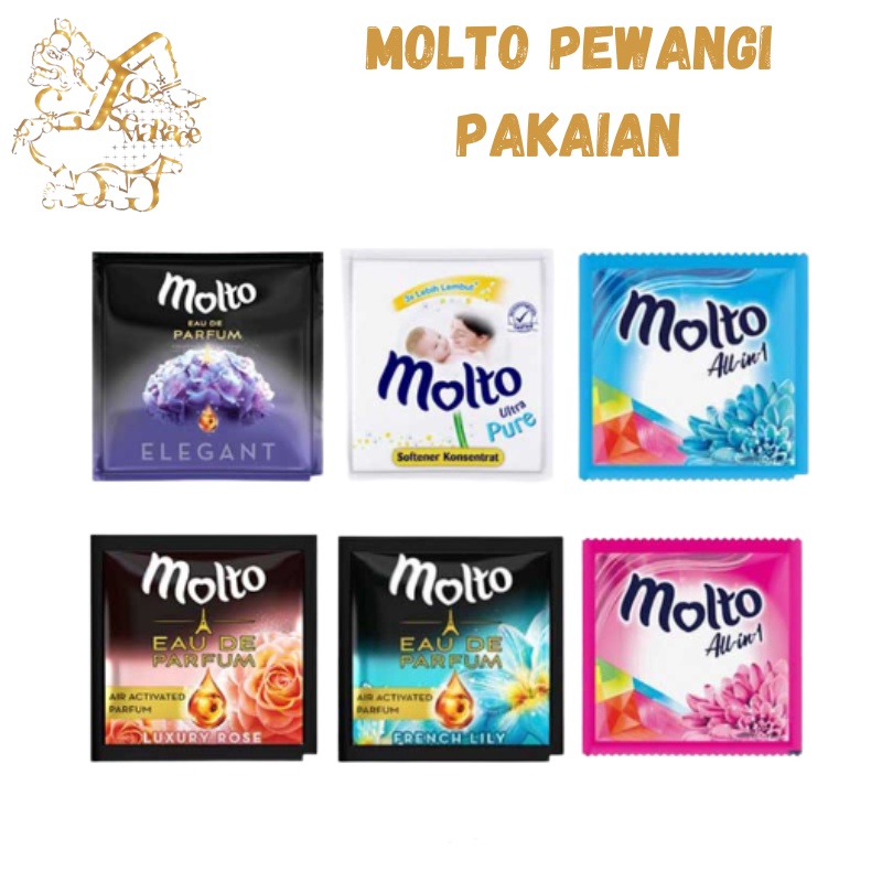 MOLTO SACHET 20ML PELEMBUT DAN PEWANGI PAKAIAN