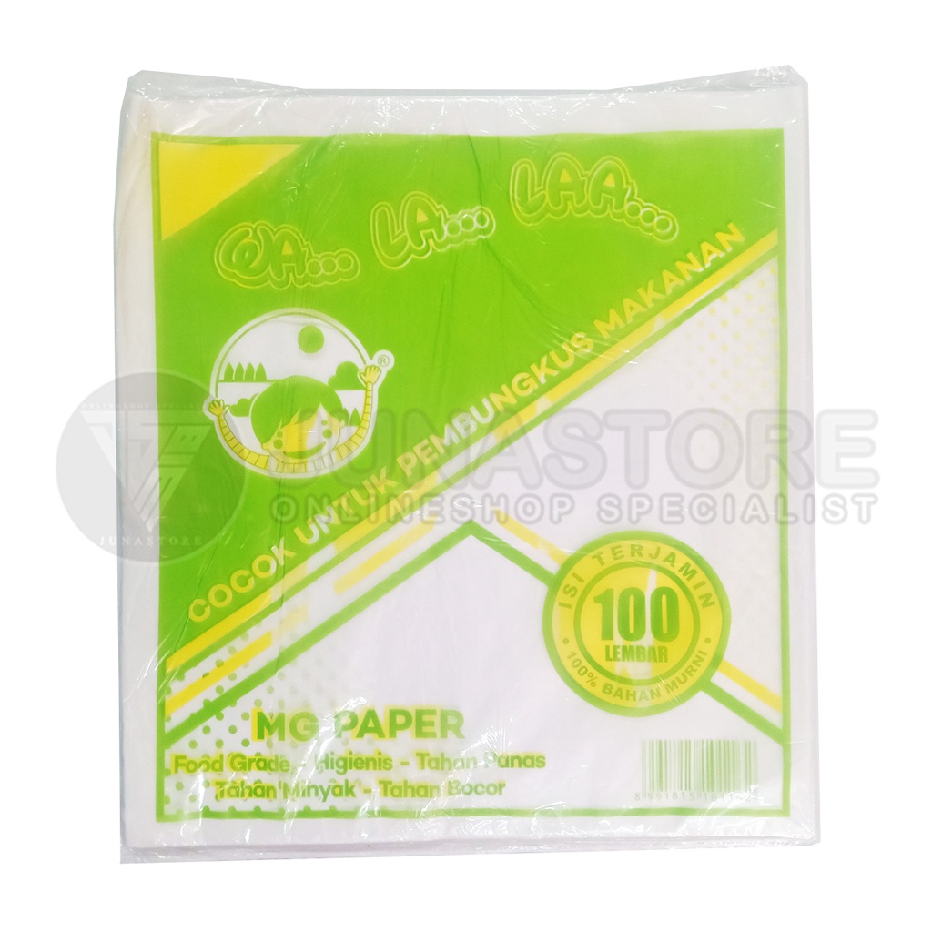 Kertas nasi MG paper walalaa 25 x27 / kertas nasi KFC