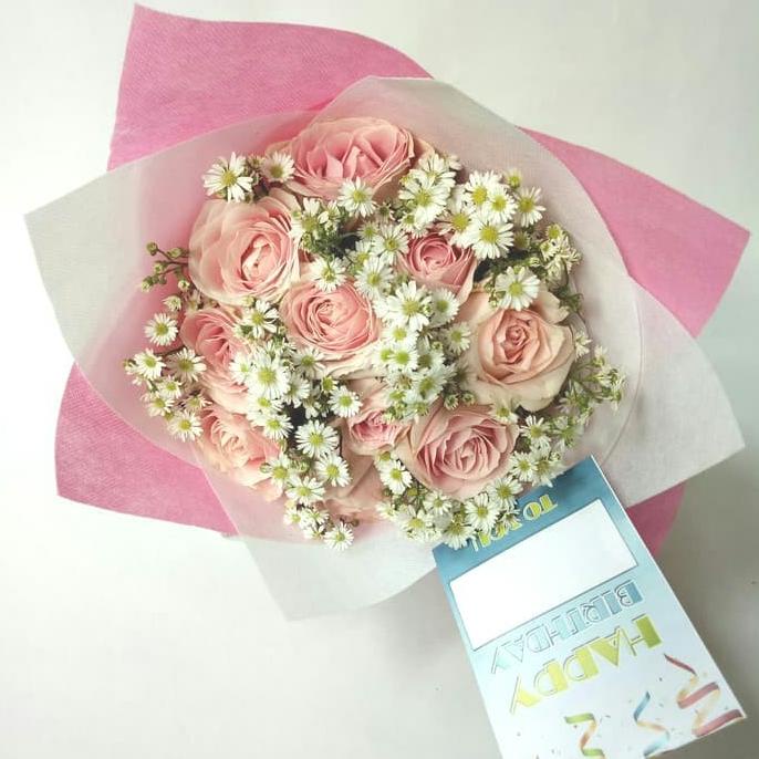 buket bunga wisuda | bunga mawar asli | bucket | hand bouquet | floris