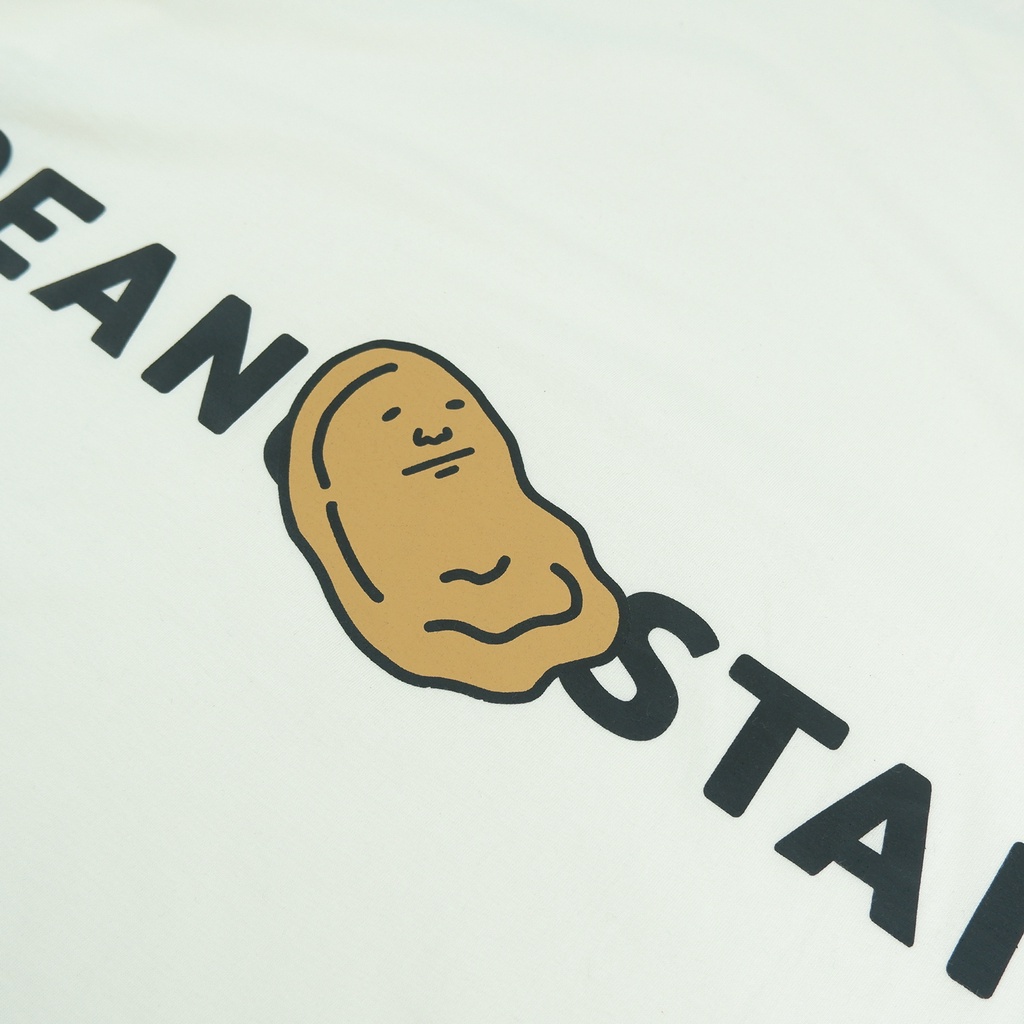 PEANUT STAIN - Big Logo Ivory Oversized Tshirt