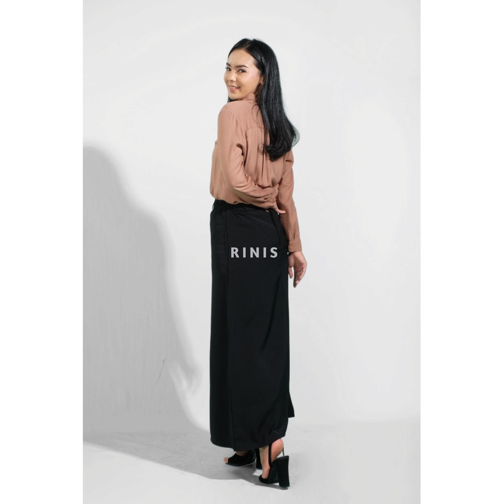 RINIS - [BIG SIZE] Rok Kerja A Line Maxi Size S - L10 Premium Quality