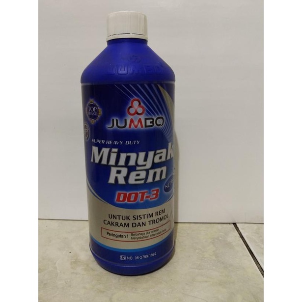 Minyak Rem Jumbo Besar Dot 3 Putih 1000 ML 1 Liter 1L
