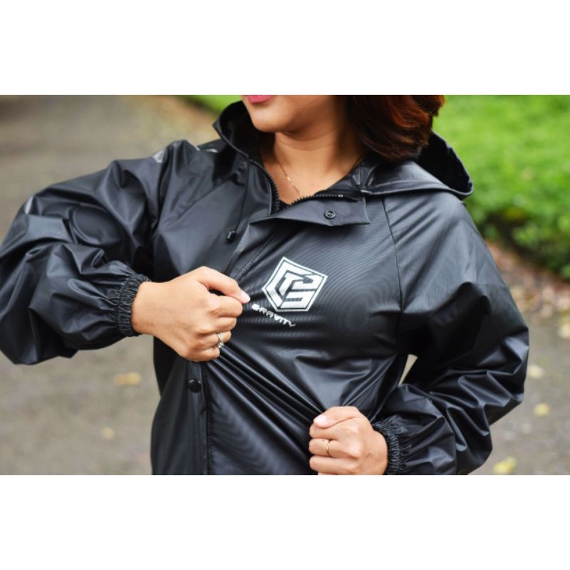 JAS HUJAN, RAINCOAT Pria Wanita Terbaik By GRAVITY Anti Rembes Mocca