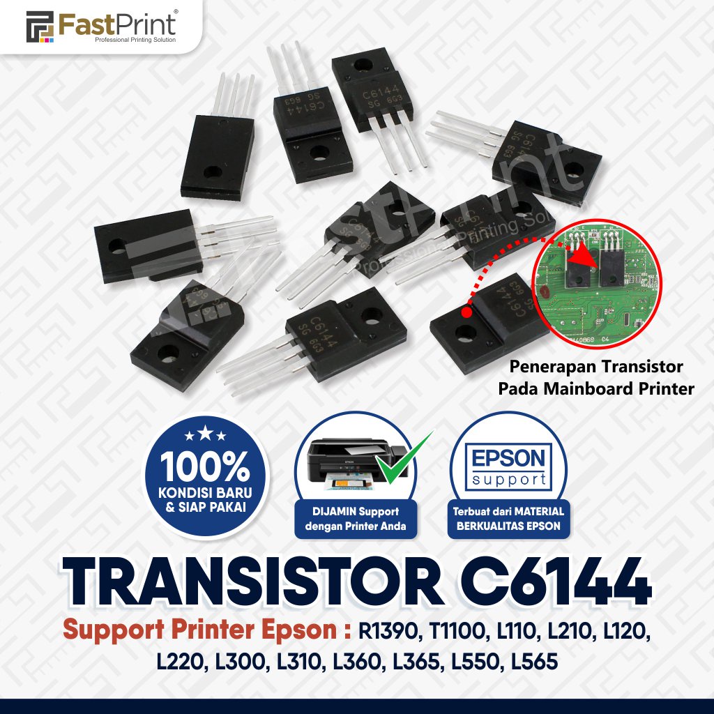 Fast Print Transistor Original C6144 Printer Epson L300, L310, L360