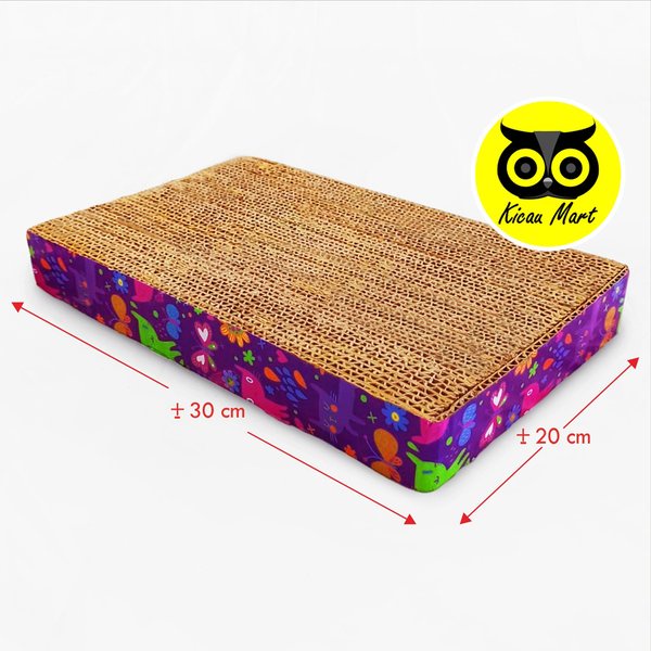 Papan Garukan Cakaran Kuku Kucing 30 cm x 20 cm Mainan Garukan Pengasah Kuku Cakar Kucing Kitten Anabul Cat Scratcher Garukan Mainan Kucing Tebal