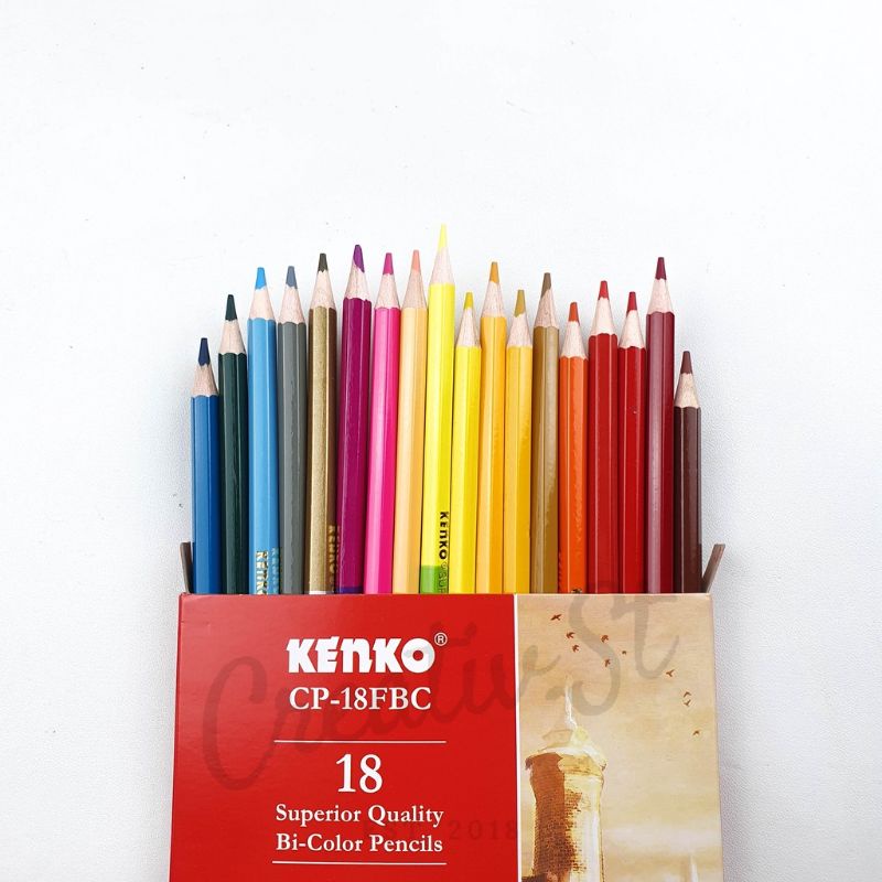 

Pensil Warna Bi-Color KENKO 18 Warna CP-18FBC 100% ORI