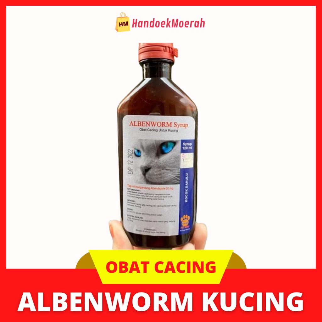 Raid All - Albenworm Cat Syrup 120ML / Obat Cacing Kucing
