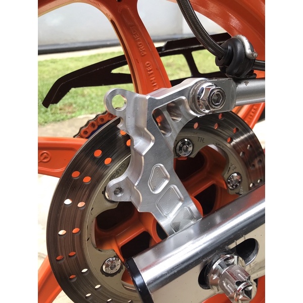 BRACKET KALIPER BELAKANG NINJA R SS CNC T6 ORGINAL M1SPEED