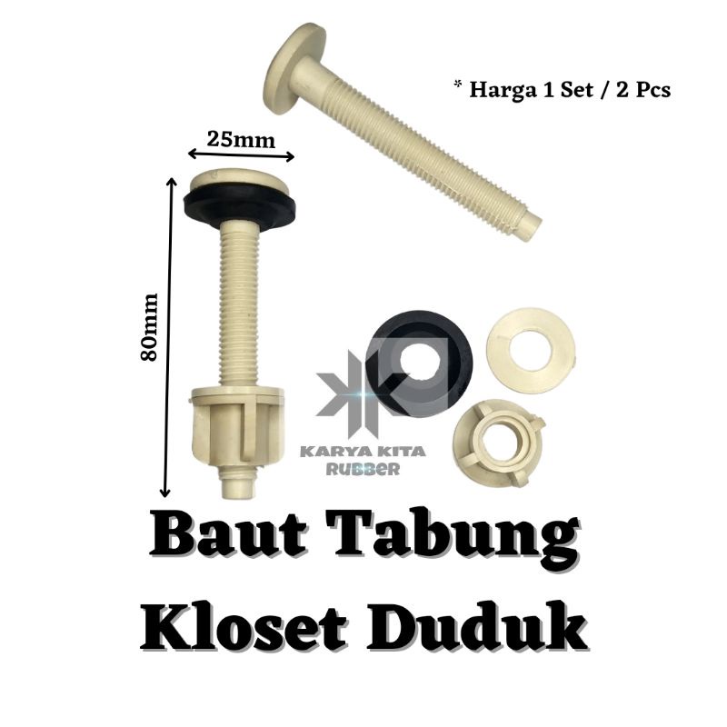 Baut Tabung / Tanki Kloset Duduk Toto Universal