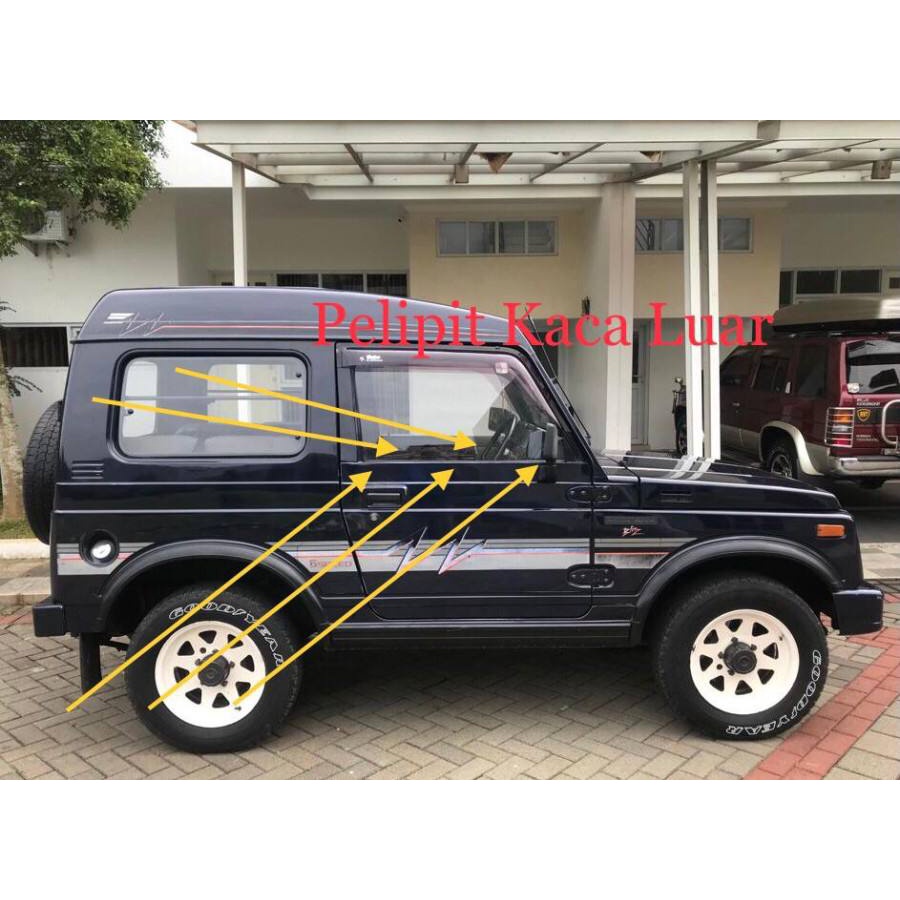 Jual Karet Pelipit Kaca Luar Mobil Katana dan Jimny | Karet Pelipit