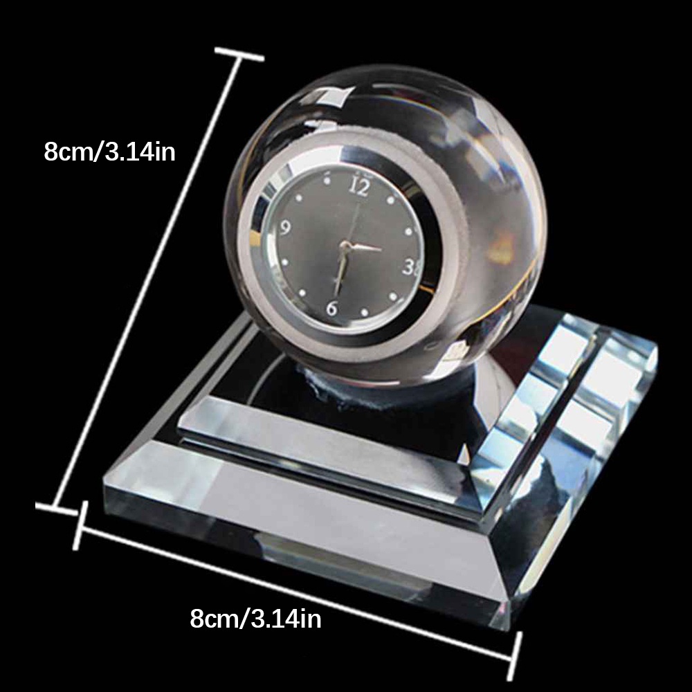Jam Analog mobil interior dashboard dan parfum Mobil dengan bola cristal/Parfum mobil Pajangan Mobil Interior Mobil Crystal LED Dashboard Pengharum Mobil