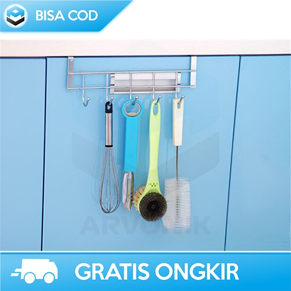 GANTUNGAN HOOK TEMPEL DINDING KUAT GANTUNGAN ORGANIZER STAINLESS STEEL