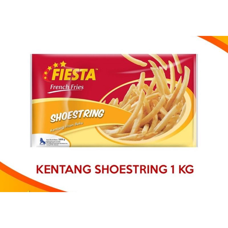 

Fiesta Kentang Goreng Beku Shoestring 1kg French Fries Shoestring