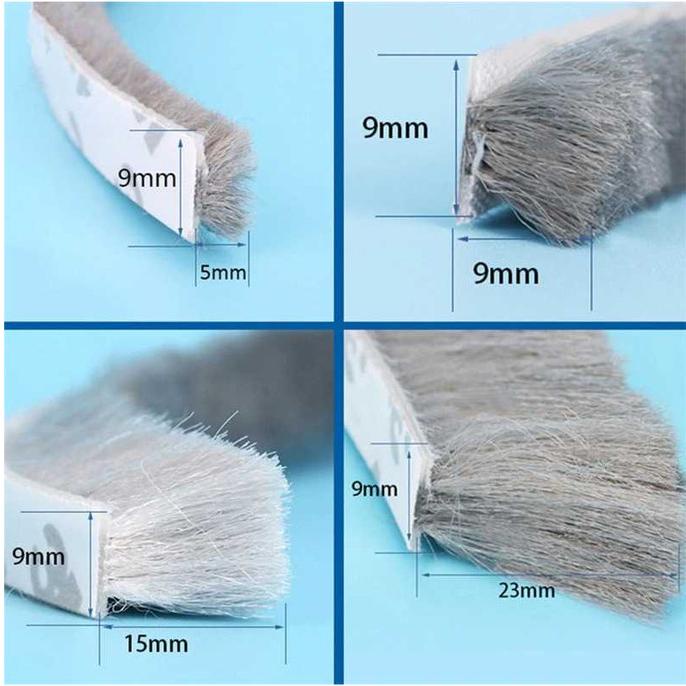 Door & Window Seal Moher Mohair Sliding Door Original Peredam Suara