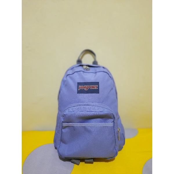 Tas Ransel JanSport Half Print Bleached Denim (SECOND/PRELOVED/PERNAH DIPAKAI)