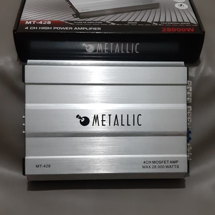 power audio mobil 4 channel metalic gm-4800 gm4800 gm 4800