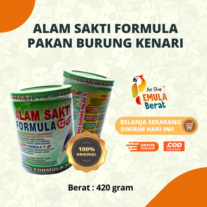PAKAN BURUNG ALAM SAKTI FORMULA  PAKAN BURUNG  KENARI PAKAN BURUNG ALAM SAKTI KENARI